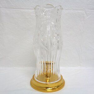Waterford Crystal Thomas Jefferson Hurricane Candle Lamp 12"